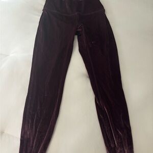 lululemon athletica Velvet Leggings in Deep Burgundy